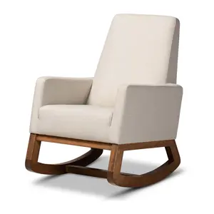 Baxton Studio Yashiya Mid-Century Retro Modern Rocking Chair