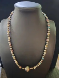Navaho Pearls With Spiny Oyster Turquoise Necklace