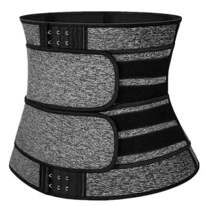 Plus Size Abdomen Belt Shapewear Trimmer Body Shaper Sports Waist Belt Shapewear Waist Cincher Three-Row Buckle Waist Belt Waist Tightener Abdomen Shaper Unisex - Sweatproof Waist Belt