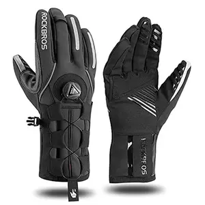 ROCKBROS Winter Gloves for Men Full Finger Touchscreen Cycling Gloves for Hiking Motorcycle