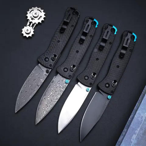 Lightweight Folding Knife Carbon Fiber Handle Damascus Steel, 535 Multi-Layer High Hardness Blade for Outdoor Camping, Fishing, Hiking & Driving EDC Tool, Best Gift for Men