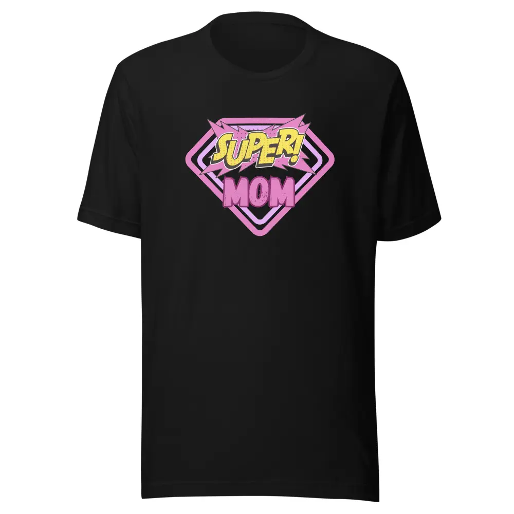 Super Mom T-Shirt, Super Mom, Wonderman style, superhero t-shirt