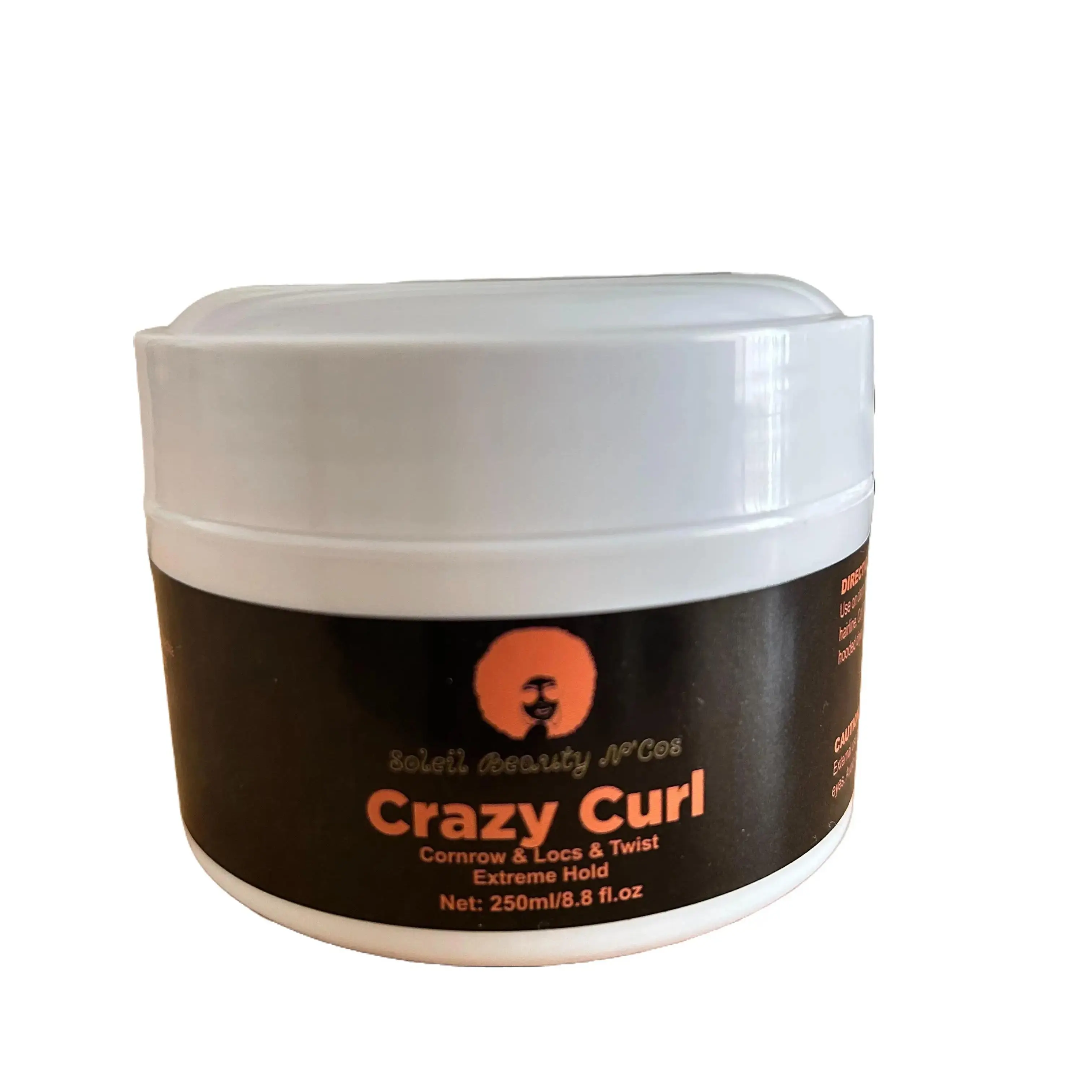 Extreme Hold Hair Gel for Crazy Curls, Cornrows, Locs & Twists - Dry Haircare Styling Product