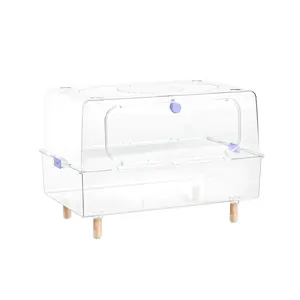 24 inches hamster cage fully transparent view hamster  cage