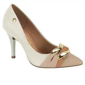 Brazilian Women's Stiletto Shoes with Gold Bow Detail and Classic Design - Comfort  Footwear!