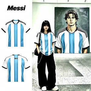 2026 Home And Away 10# Messi Short And Long Sleeve Soccer Jerseys Fans Version Breathable