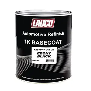 LAUCO 1K Basecoat Ebony Black – 1 Gallon Black Automotive Paint – Factory Color Match