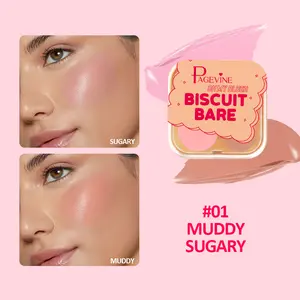 Blush Dual-Tone Cream Blush Stick Smooth Texture Perfect Blend Long-Lasting No Smudge Natural Nude Brightens Complexion Beginner Daily Essential