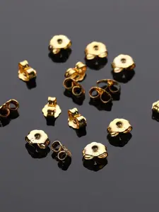 100 Pieces 4*6mm Earring Pins and Ear Stoppers for DIY Jewelry Making, Craft Supplies for Handmade Projects, Earring Accessories and Pendants
