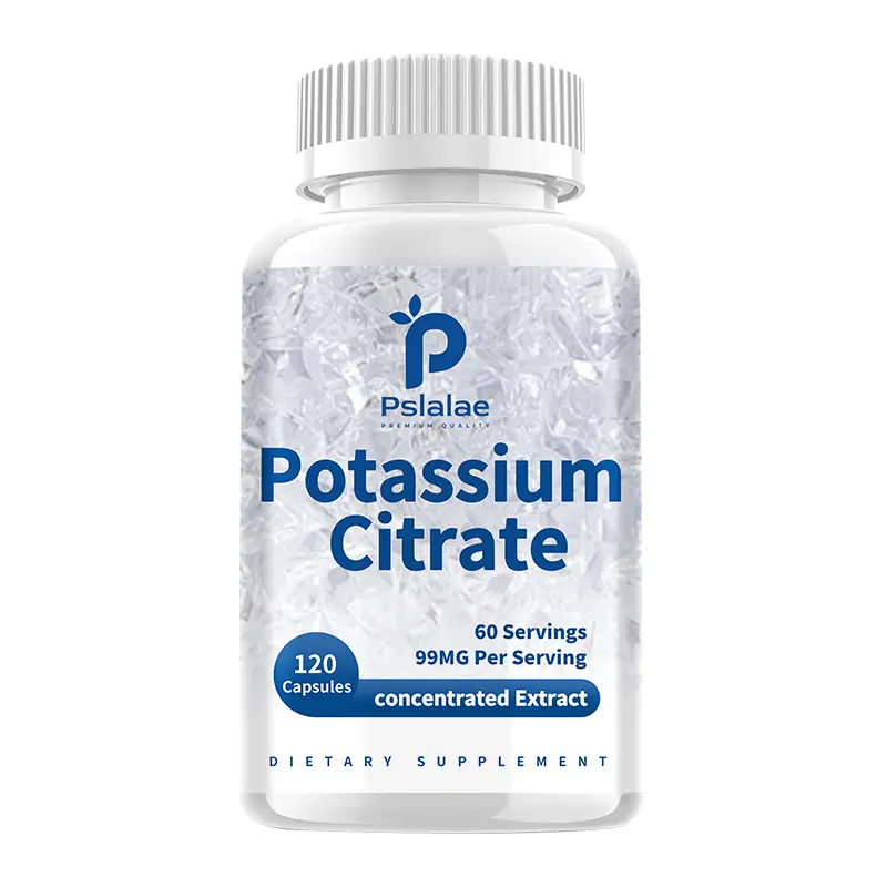 Pslalae Concentrated Potassium Citrate Edible Supplement - 120 Capsules, 24 Months Shelf Life, Mineral Support for Adults' Potassium Intake & Healthcare