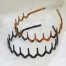 Women's Elegant Wave Tooth Design Non-Slip Headbands, Zigzag No Slip Headband for Makeup & Daily Use, Fashion Headbands, Hair Accessories