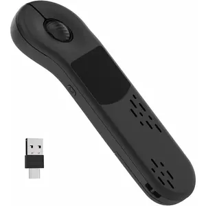 Air  for PC/iOS/Android with Touchpad  2.4G Remote Control for PowerPoint/Keynote//Camera/Kindle App Rechargeable  Presentation for PPT Pointer (Black)