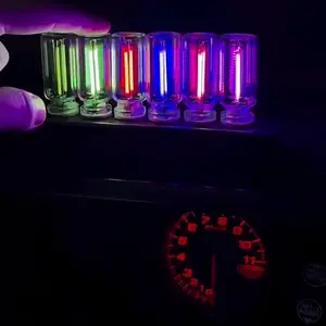 USB Night Light Touch Dimming LED Incandescent Portable Lighting Plug and Play for Bedroom & Car Interior Decorative Ambient Light