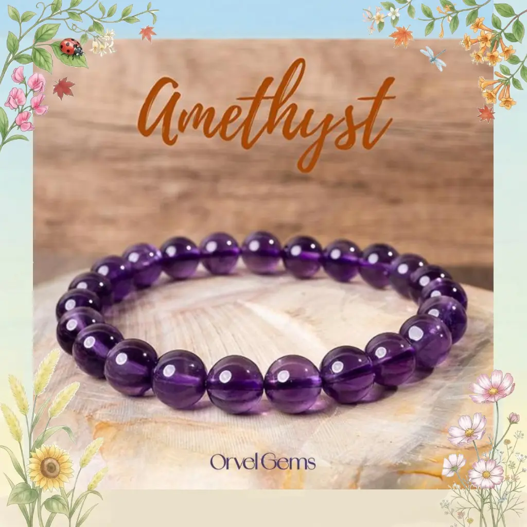 Flawless Amethyst Healing Bracelets Perfect for Men, Women, Couples, and Friends | Ideal for Daily Wear, Meditation, Gift Beads Jewelry