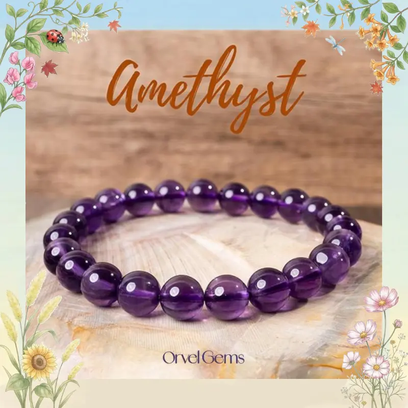 Flawless Amethyst Healing Bracelets Perfect for Men, Women, Couples, and Friends | Ideal for Daily Wear, Meditation, Gift Beads Jewelry