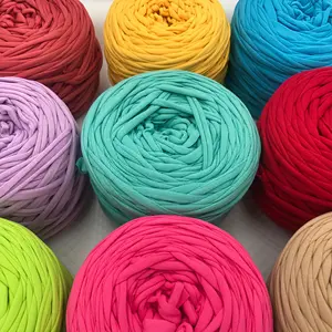 [1pc Knitted Yarn for Crocheting] 1pc T-shirt Yarn, Woven Fabric Knitted Yarn, Used For Crocheting And Knitting Bags, Cushions, Dolls, Handicraft Crochet Projects