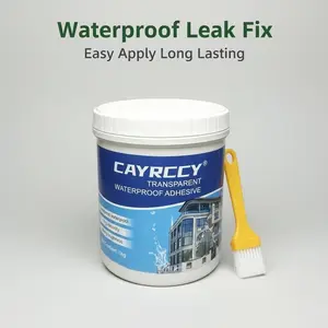 Clear Waterproof Sealant Rubber Coating | Stop Leaks for Roof, RV, Pipe, Window | Fast Curing | USA Warehouse 2-4 Day Shipping