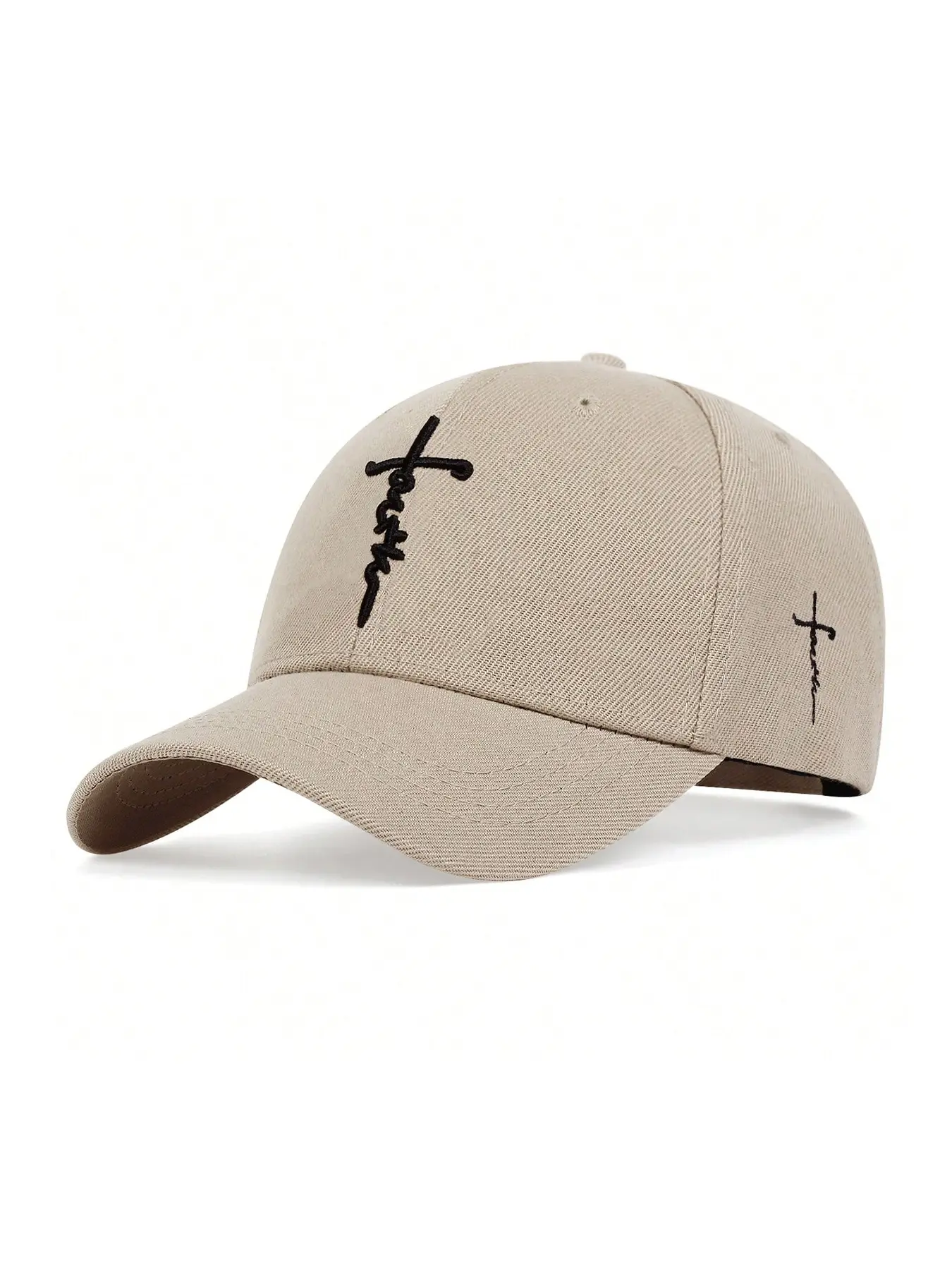 Cross Themed Baseball Cap Adjustable, Hat with Cross, 1 Count Casual Outdoor Sports Hat for Men & Women, Trendy All-match Clothes Accessories for Daily Wear