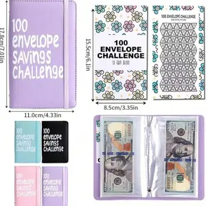 100 Days Money Saving Challenge Envelope Budget Book - Financial Planning & Goal Tracker, Mother's Day Gift for Mom