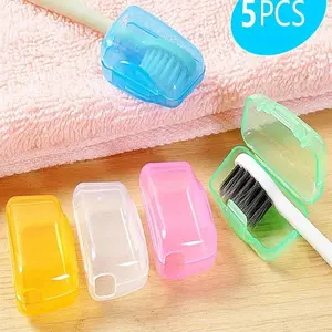 Portable Dust-Proof Antibacterial Toothbrush Cover - Reusable, Easy-Clean, Waterproof & Mold-Resistant for Travel, Camping & Home - Value Pack Toothbrush Storage Toothbrush Protector
