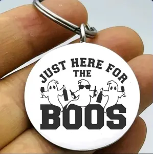 ghost here for the boos hot funny Keychain