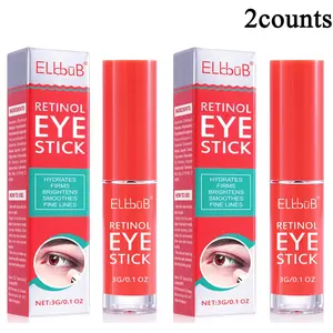 Elbbub Retinol Eye Stick 3g X 2, Improves Puffiness and Dark Circles, Precision Application, Unisex Eye Care, Rod Design