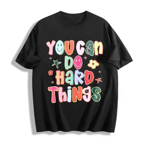 You Can Do Hard Things T-Shirt Hand Drawn Motivational Teacher Positive Sped Mental Health Counselor Appreciation Gift