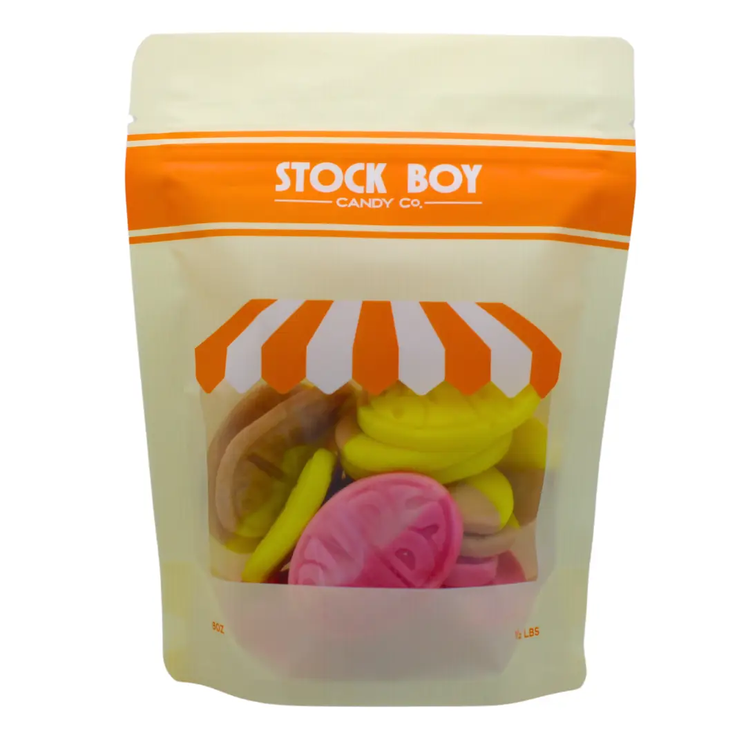 Bubs Swedish Candy - Sweet Bubs Mix - 1/2 Pound - Strawberry Pomegranate Ovals /Snack Soft Chewy Bonbon Candies Bonbon Candies Banana Bite swedish ca