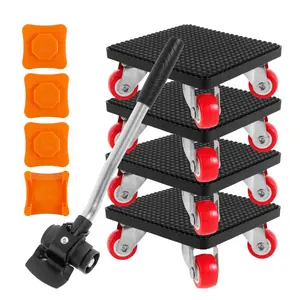 Heavy-Duty Furniture Movers with Wheels - All-in-One Moving System with 4-Wheel Base, 4-Wheel Lift System, 4-Wheel Glide System, Appliances, Pianos, Furniture Movers With Wheels