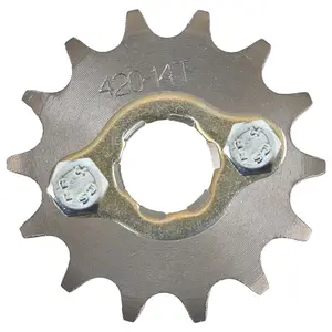 Front Engine Sprocket 420 Chain Sprocket Engine Flywheel 20mm Shaft Hole for 110cc 125cc Dirt Bike Pit Bike Offroad Motorcycle Enduro ATV Go Kart Lifan Taotao SSR Buyang Coolsport Kazuma Sunl