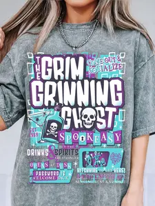 Grim Grinning Ghost Spookeasy Tee