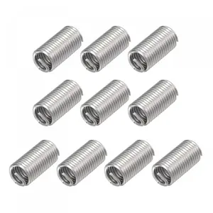 10pcs Wire Inserts 7/16-14 UNC 3D(1-5/16") 304 Stainless Helical Type Coiled Repair Kit Wire Screw Threaded Sleeve Sheath for Mechanical Equipment
