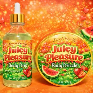 Juicy pleasures, watermelon scented body care duo Moisture Fragrance Hydrating Moisturizing Moisturizer
