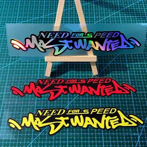 Need for Speed Letter Pattern Car Sticker, Truck Decal, Waterproof Vinyl Sticker for Car Bumper, Window, Motorcycle Helmet, Fuel Tank, Perfect for Use As Vehicle Decoration, Universal Car Sticker