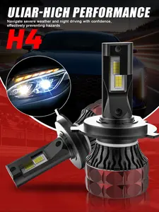 2pcs 200W LED Bulbs for Night Driving, Car Led Light, 58000LM 600% Brighter Than Stock Bulbs, Intelligent Cooling 15000RPM Fan, Direct Plug & Play Fitment for Cars & Trucks, Best Accesorios Para Carro