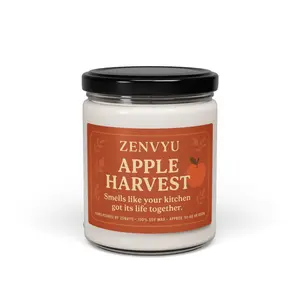 Zenvyu Apple Harvest Scented Candle - Fragrant Home Decor for Aromatic Ambiance