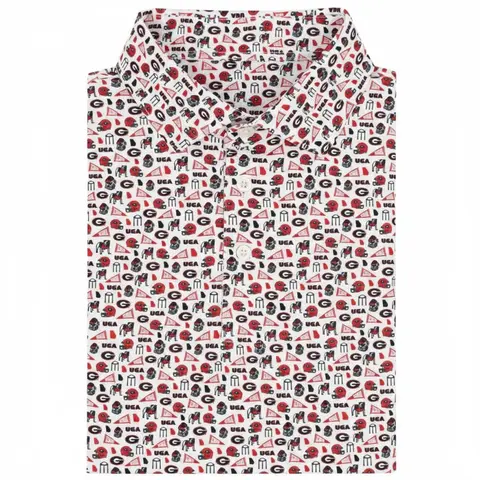 Georgia Inspired Gameday Polo – Men’s Classic College Style Shirt