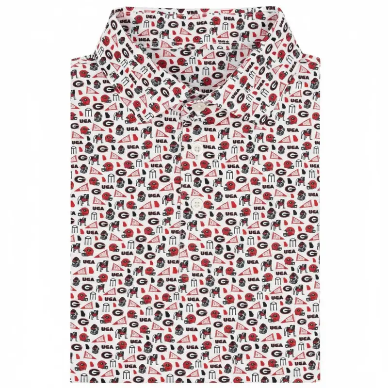 Georgia Inspired Gameday Polo – Men’s Classic College Style Shirt