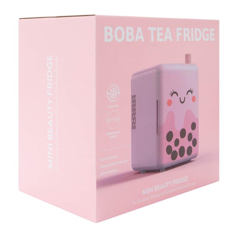 Boba Tea Mini Beauty Fridge for home and office and for make up products skin care drinks cosmetic product storage