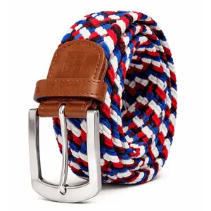 East/18 Men's Perfect Fit Woven Stretch Golf Belt, Liberty Weave