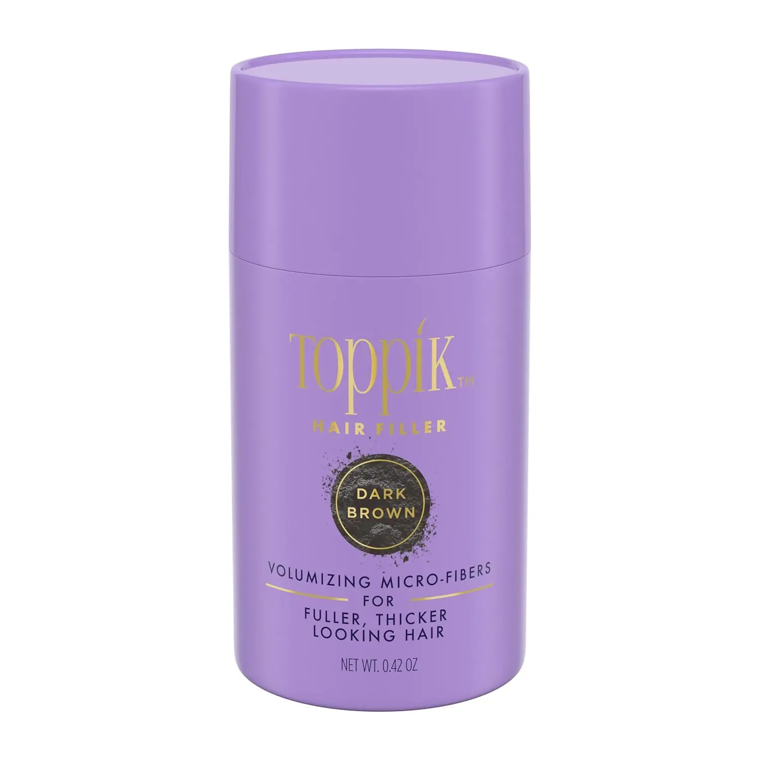 Toppik Hair Building Fibers, Keratin Texture Powder for Instant Fill and Fullness Boost, Conceals Thinning for Adults, Dark Brown, 12g, Voluminous Hair, Magnetic Bond, Hair Density Boost