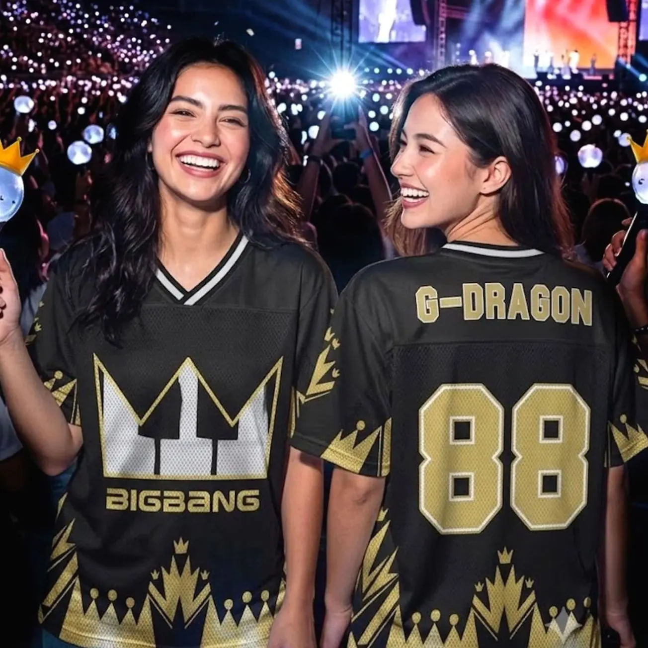 2026 Men Women's Bigbang G-Dragon Taeyang the Throne Returned Jersey Gift For Fans UUN