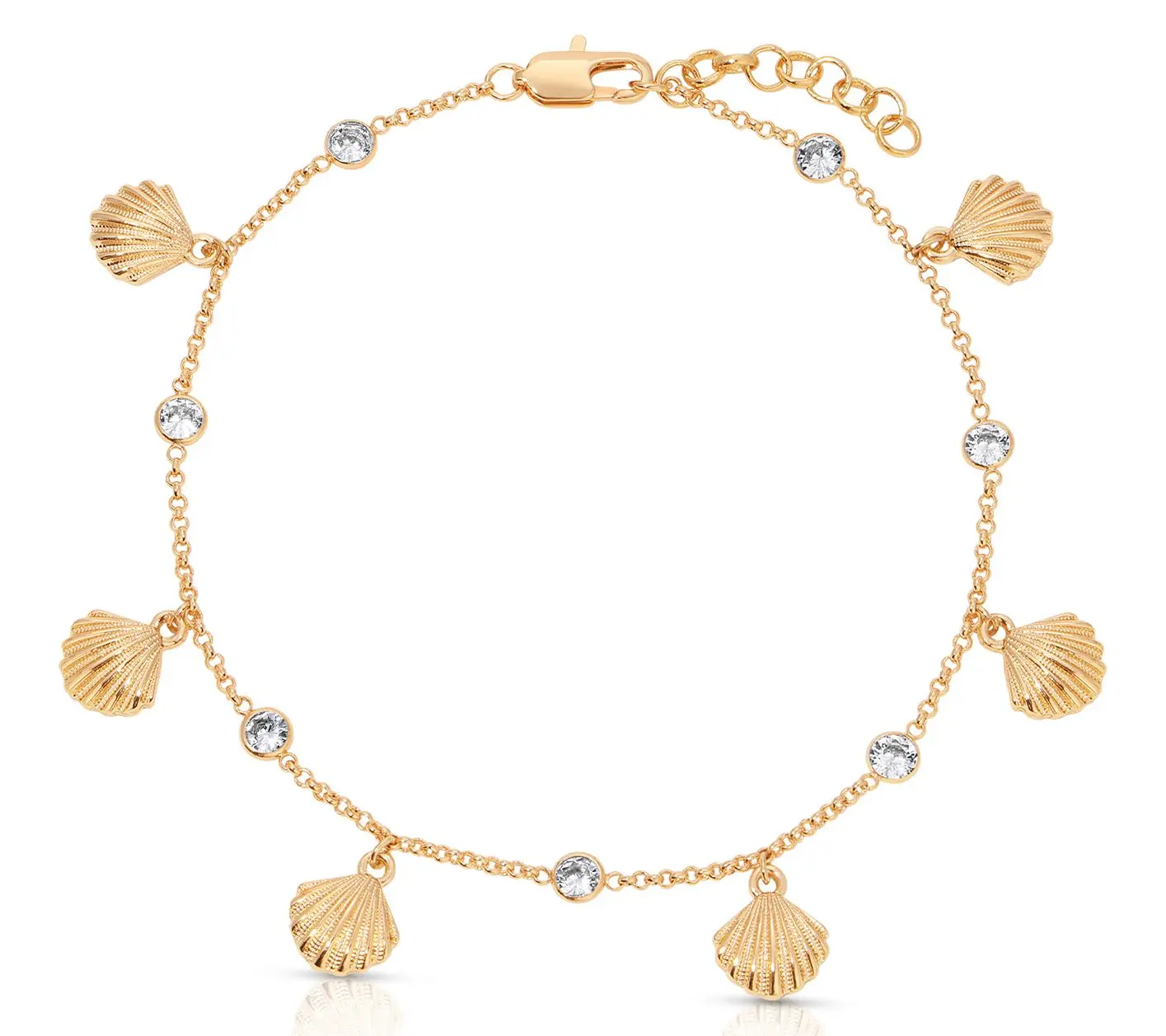 Ettika Scallop Shell Ankle Bracelet