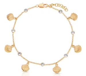 Ettika Scallop Shell Ankle Bracelet
