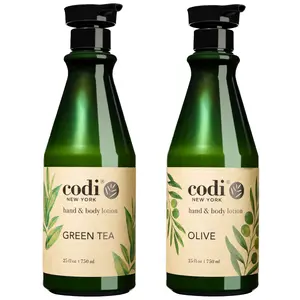 Codi Hand & Body Lotion GREEN TEA & OLIVE 750ml Each – Moisturizing, Nourishing, Non-Greasy Formula Moisture