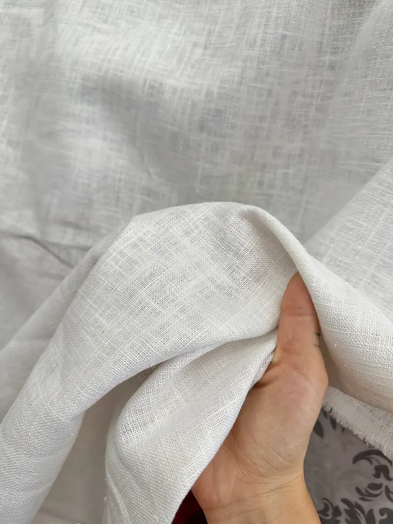 Off White Natural Linen