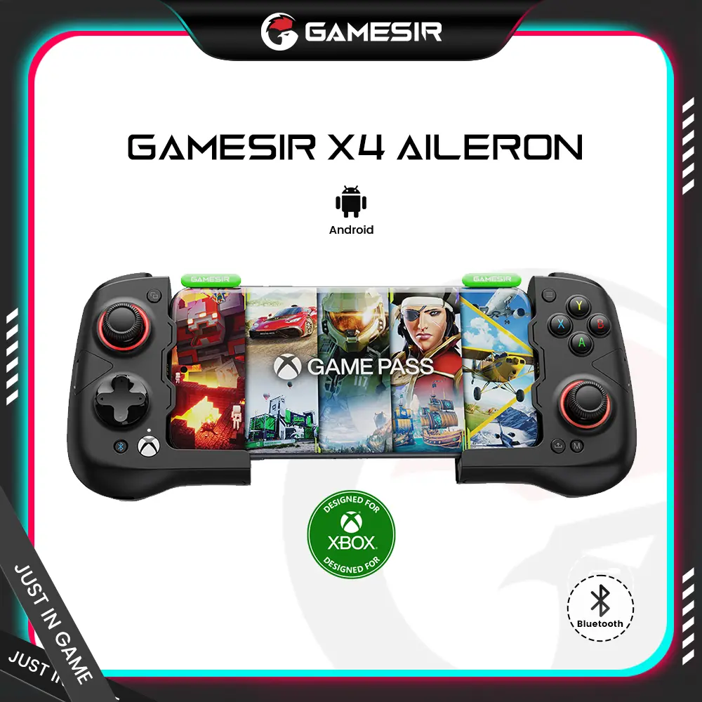 GameSir X4 Aileron Bluetooth Mobile Game Controller for Android with Hall Effect Joysticks GameSir X4 Aileron Bluetooth Mobile Game Controller for Android with Hall Effect Joysticks