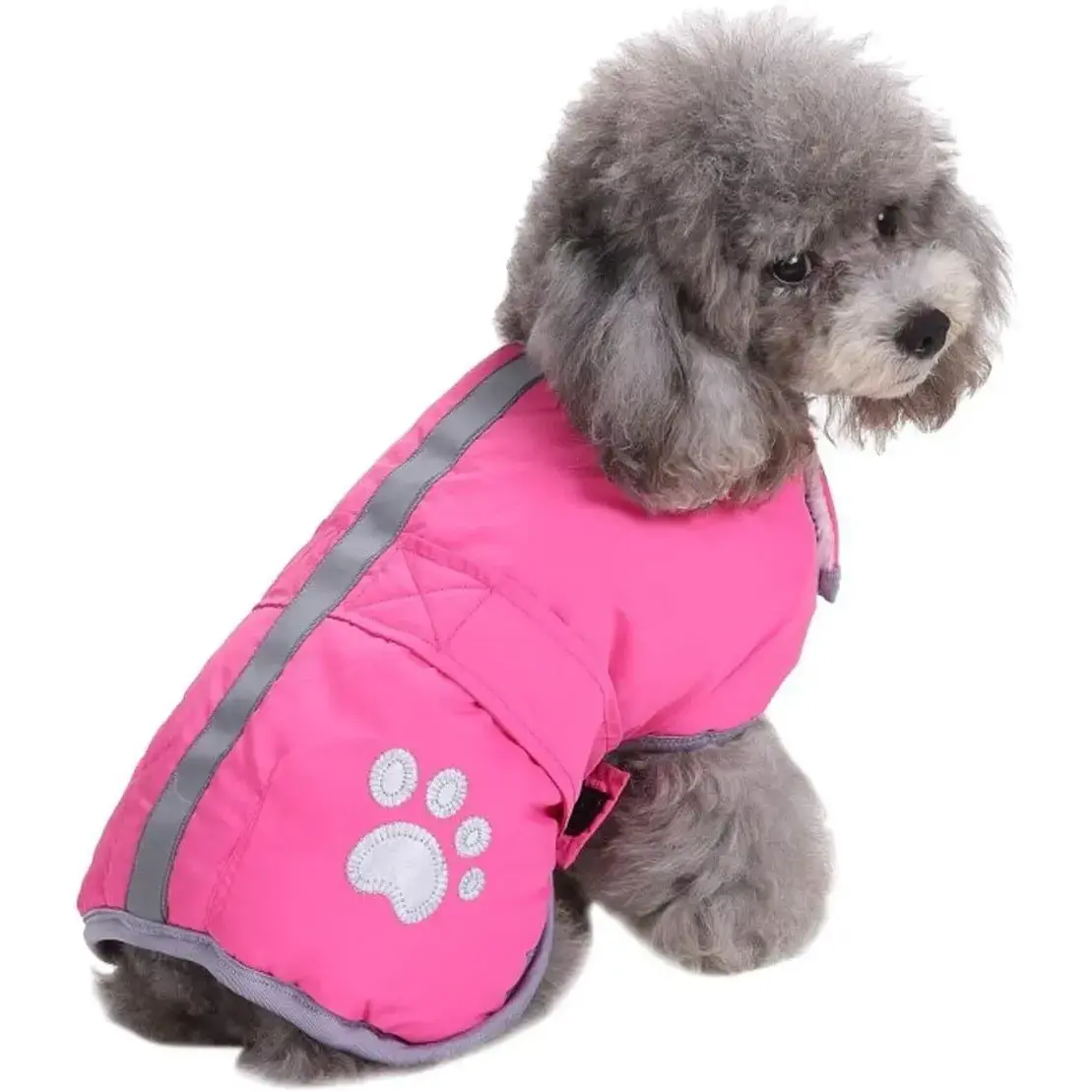 Dog Cold Weather Coat - Durable Reversible Loft Fleece Vest with S Sizes, Waterproof Fabric, Easy Hook & Loop Closure, Comfortable Belly, Cozy and Dry Design, Exquisite Stitching (XS, M, L, XL Available)