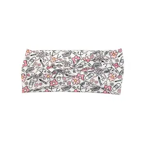 Medical Flowers Twist Headband