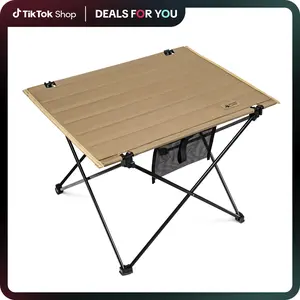 OneTigris Portable Foldable Camping Table, Lightweight Folding Table Sturdy & Quick Setup,Camping Folding Furniture, Holds Up to 66 lbs,  Camping & Hiking Tools Essentials, Perfect for Camping, Hiking, Backpacking, Picnic, Beach, Travel dealsforyoudays